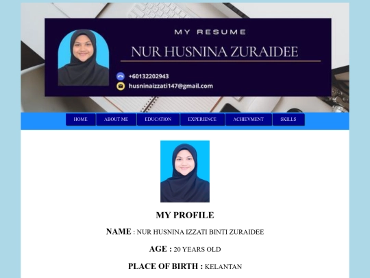 Aboutme screenshot