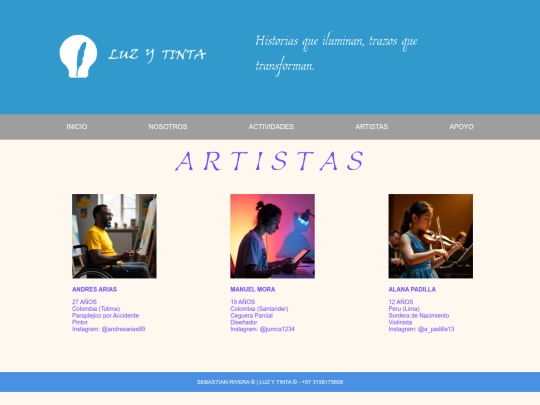 artistas screenshot