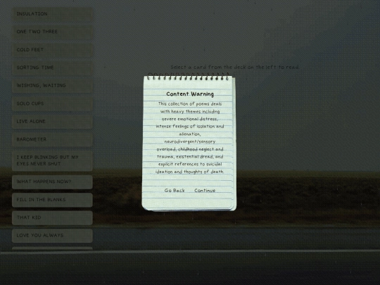 poems screenshot