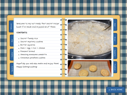 recipes screenshot