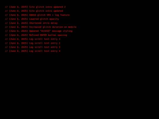 log screenshot