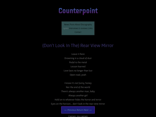 lyrics/rear-view-mirror-lyrics screenshot