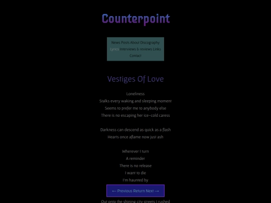 lyrics/vestiges-of-love screenshot