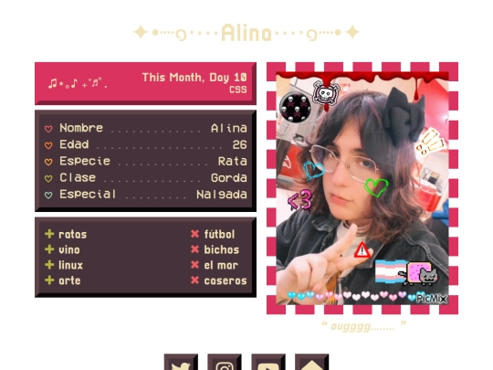 pages/about_me screenshot