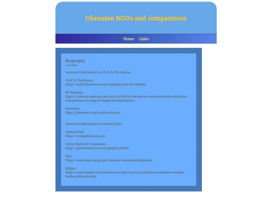 links screenshot