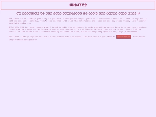updates screenshot