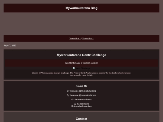 MyworkoutarenaBlog screenshot