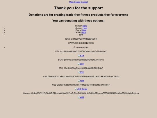 donationen screenshot