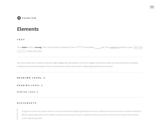html5/elements screenshot