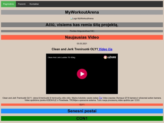 onlineworkouts screenshot