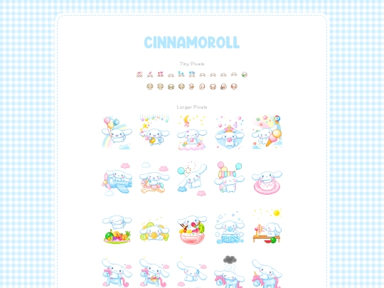 Pages/Cinnamoroll screenshot