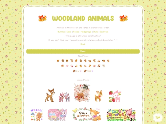 Pages/WoodlandAnimals screenshot