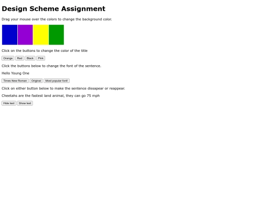 assignments/Designscheme screenshot