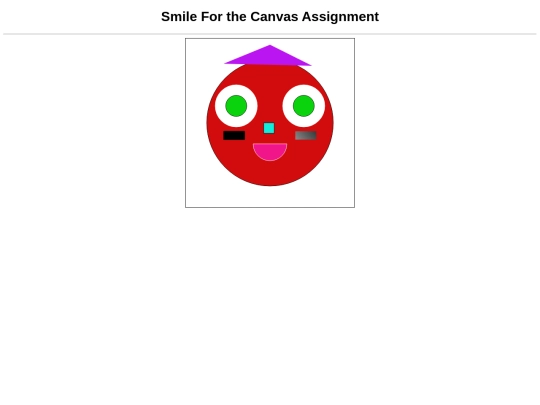 assignments/SmileForTheCanvasAssignment screenshot