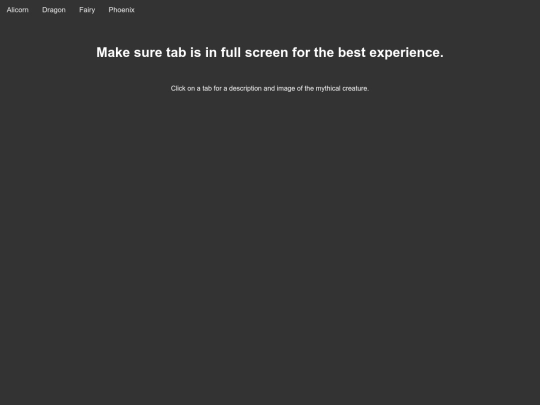 assignments/interactivemenu screenshot