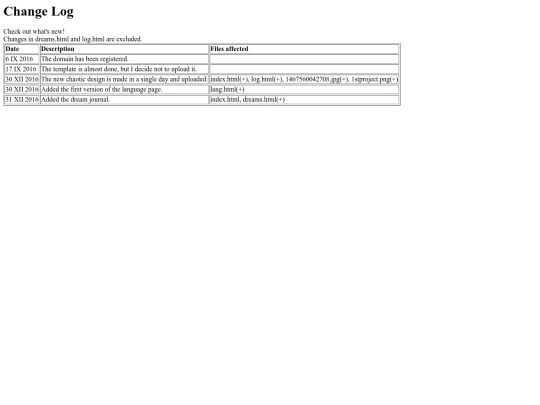 log screenshot