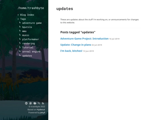 tag/updates screenshot