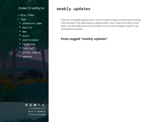 tag/weekly-updates screenshot