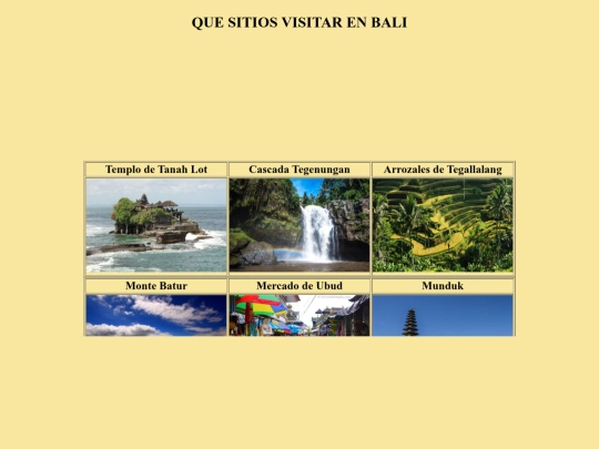 Proyecto/quesitiosvisitarbali screenshot