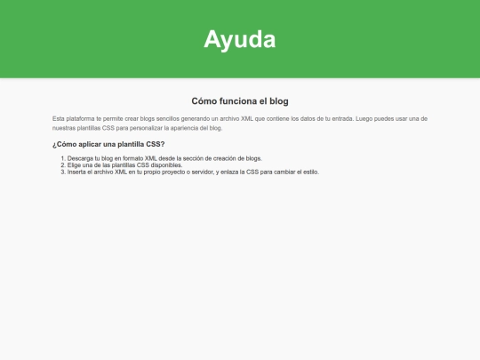 google/blogger/ayuda screenshot