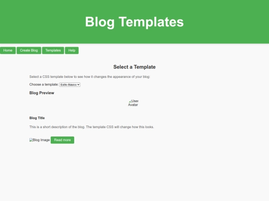 google/blogger/templates screenshot