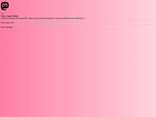 mastodon/yerterday screenshot
