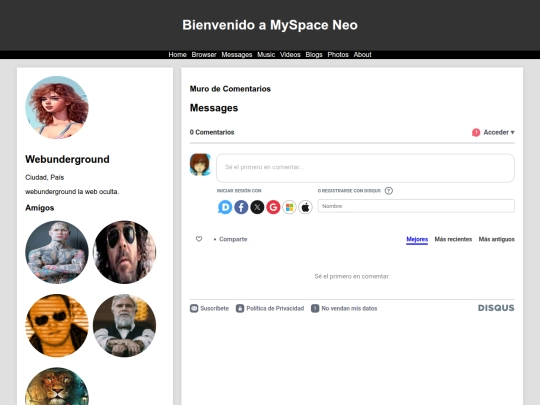 myspace/messages screenshot