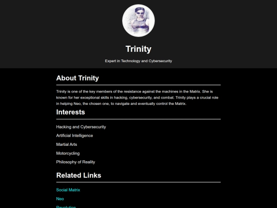 page/trinity screenshot