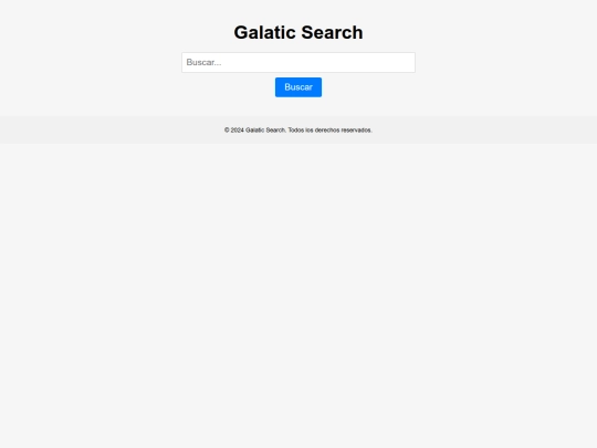 search/Galatic screenshot