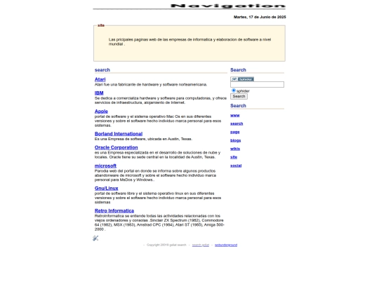 search/catalogos/site screenshot