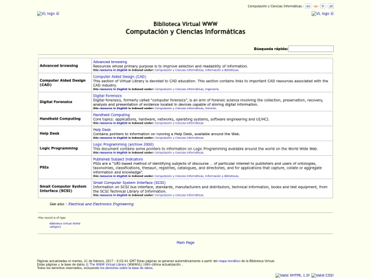 search/vlib/info.org screenshot