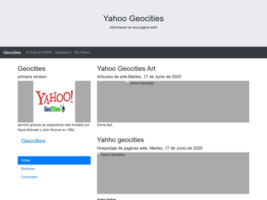 yahoo/geocities/art screenshot