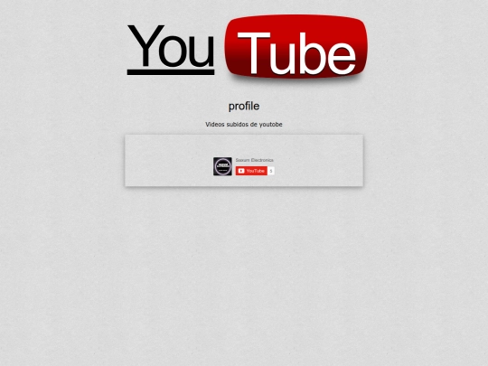 youtobe/saxumelectronics screenshot