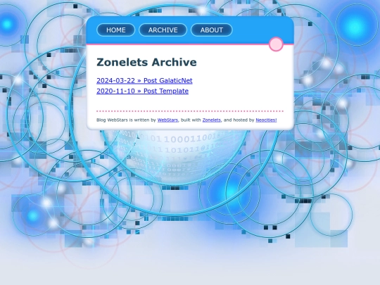 zonelet/archive screenshot