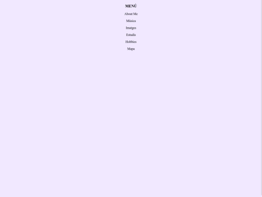 menu screenshot
