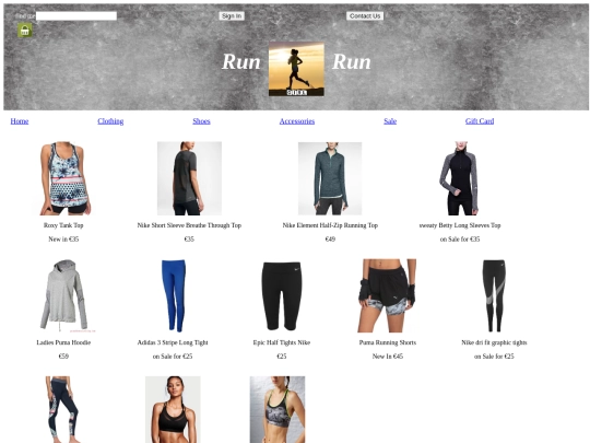 clothing screenshot