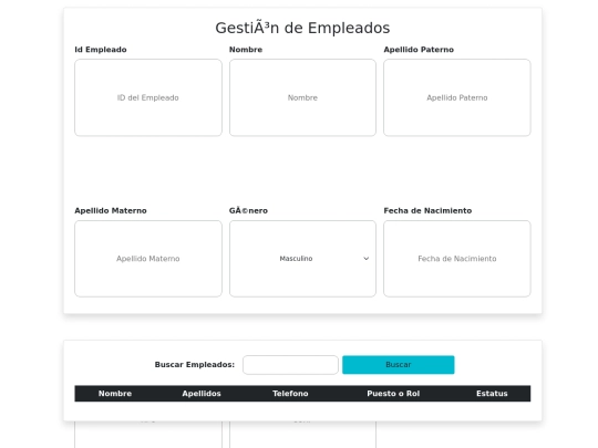 modulos/Sucursal/GestionEmpleados/viewEmpleados screenshot