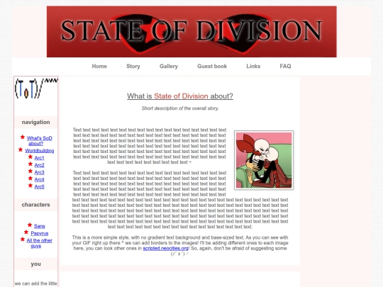 stateofdivision/story screenshot
