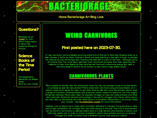 bacteriorage/weird-carnivores screenshot