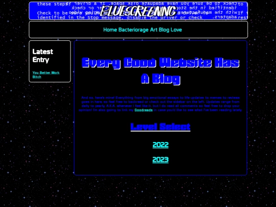 blog screenshot