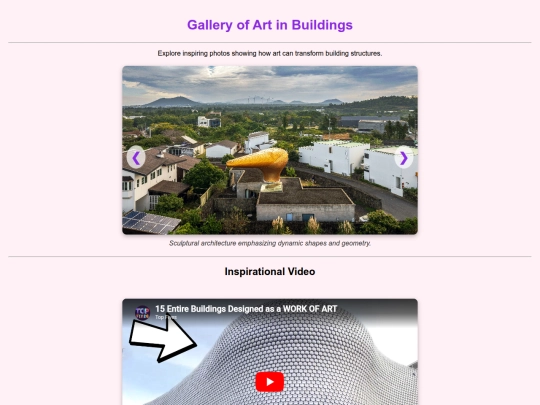 janica website/galleryart screenshot