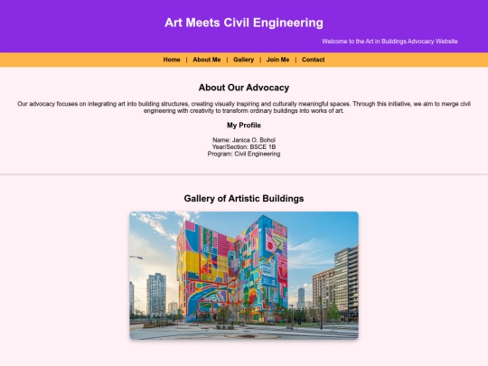 janica website screenshot