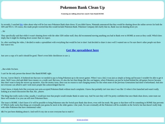 interests/bank-clean-up screenshot