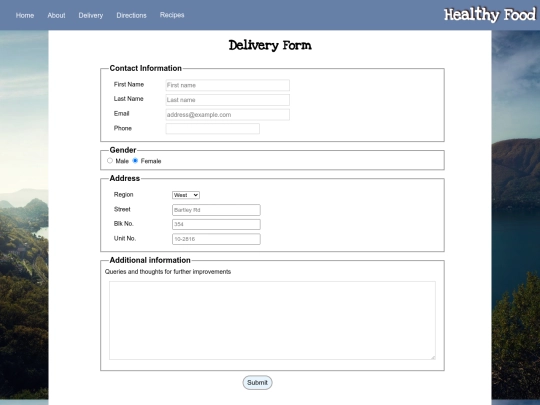 delivery screenshot