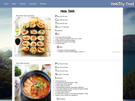 maindish screenshot