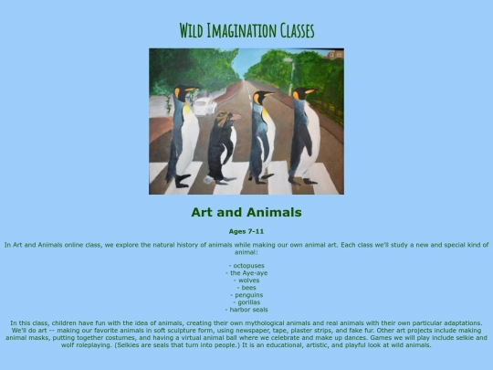 artandanimalsclass screenshot
