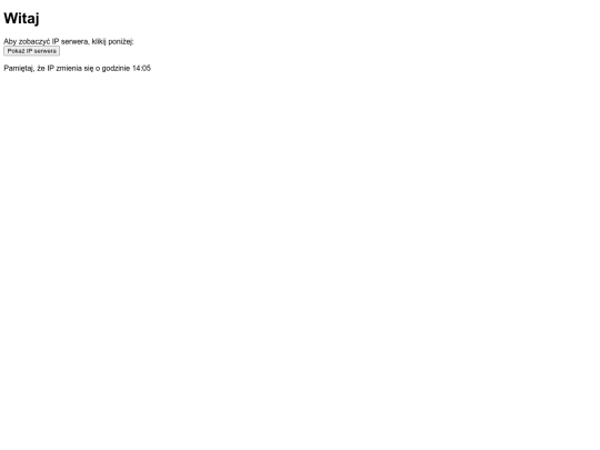 server/ip screenshot