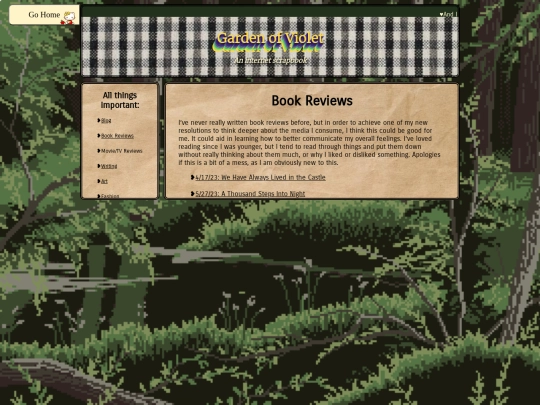 Book Reviews/bookreviews screenshot