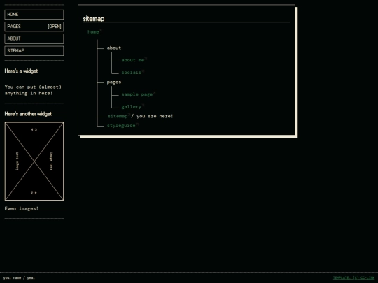 sitemap screenshot