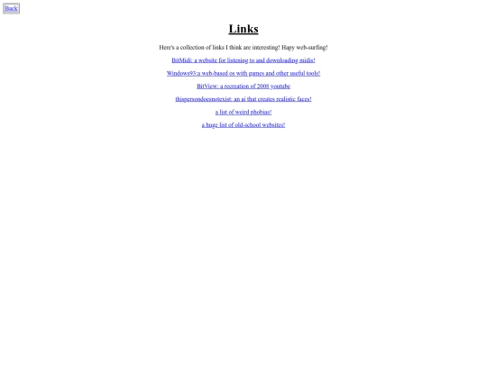 links screenshot